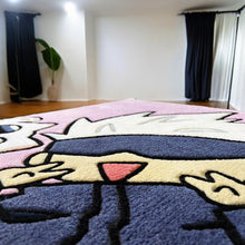 Load image into Gallery viewer, Satoru Gojo And Cat Tufting Rug
