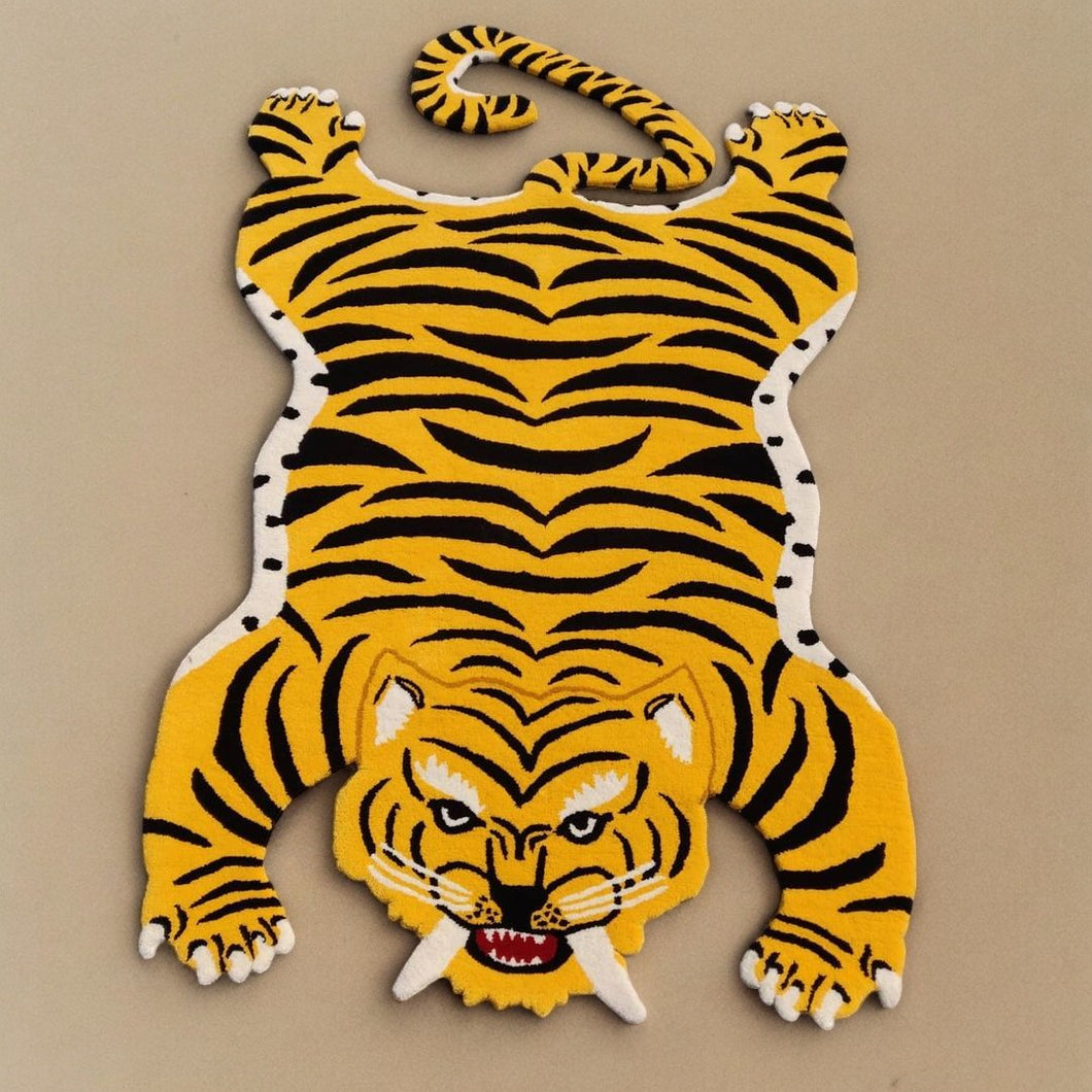 Yellow Tiger Tufting Rug