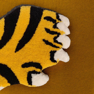 Yellow Tiger Tufting Rug